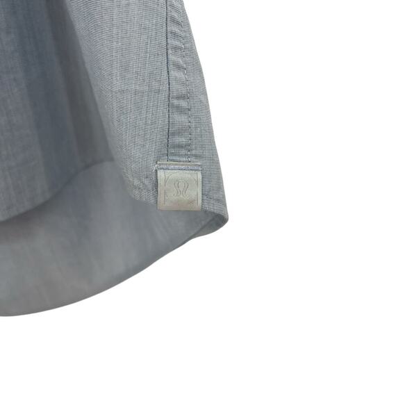 Lululemon Down to the Wire Slim Fit Short Sleeve Heathered Oasis‎ Blue Mens XXL - Picture 5 of 9